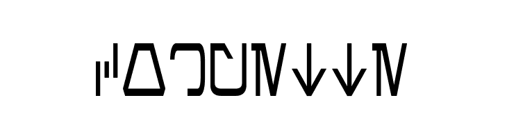 Aurebesh Condensed  Free Fonts Download