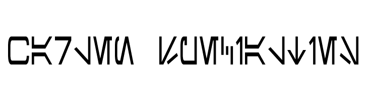 Aurebesh Condensed  Free Fonts Download