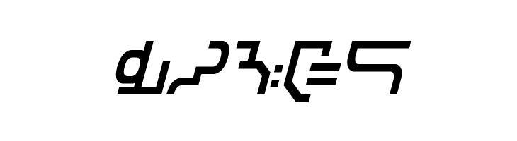 Modern Destronic Italic  Free Fonts Download