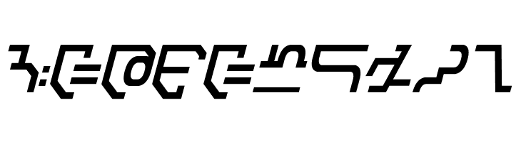 Modern Destronic Italic  Free Fonts Download