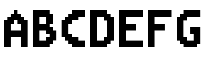 Mega Man Battle Network Regular  Free Fonts Download