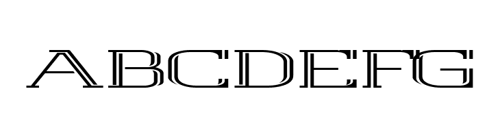 White Line Rolled  Free Fonts Download