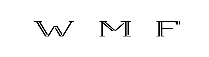 White Line Rolled  Free Fonts Download