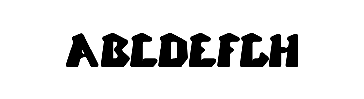 ABCDEFGH CHUNKY BAR Font