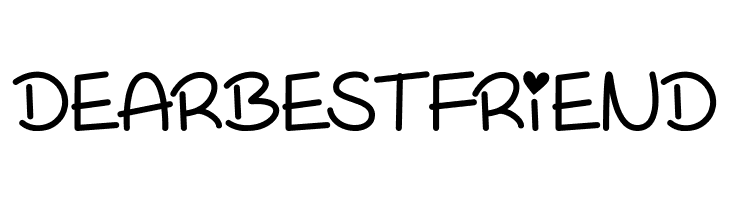 DEARBESTFRIEND Too Freakin Cute Demo Font
