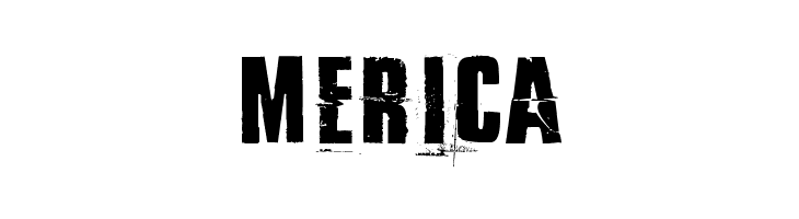 merica By the way Font