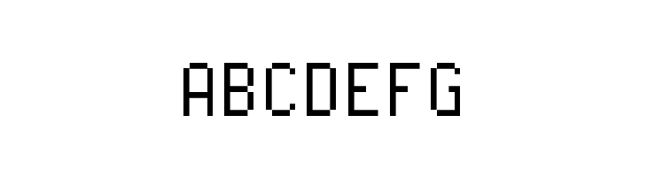 ABCDEFG Pixel Operator SC Font