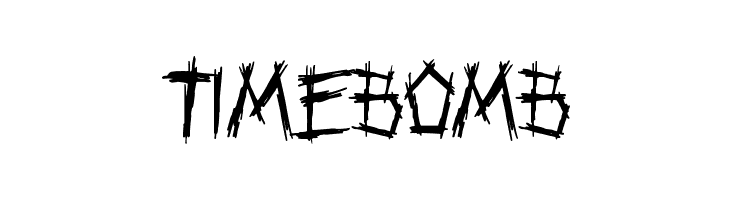 TIMEBOMB Punkband Font