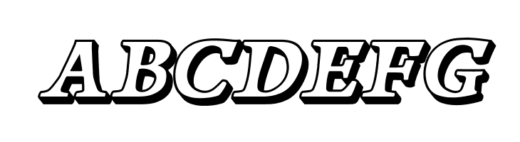 Papillons Outline Italic  Free Fonts Download