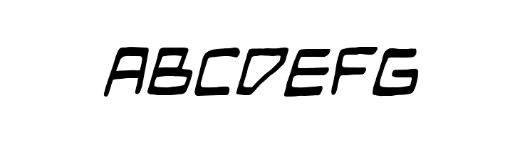 Mandroid BB Italic  Free Fonts Download