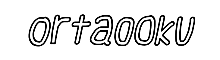 Smoothie Outline Italic  Free Fonts Download