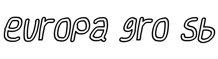 Smoothie Outline Italic  Free Fonts Download