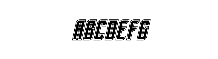 SF Piezolectric Inline Oblique  Free Fonts Download