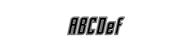 SF Piezolectric Inline Oblique  Free Fonts Download