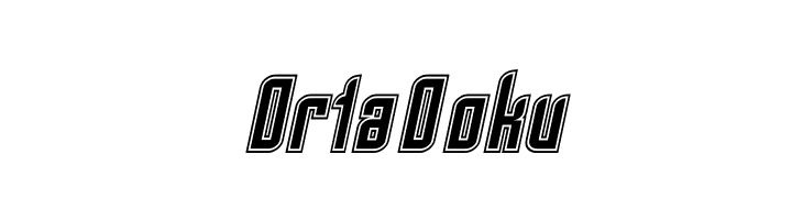 SF Piezolectric Inline Oblique  Free Fonts Download