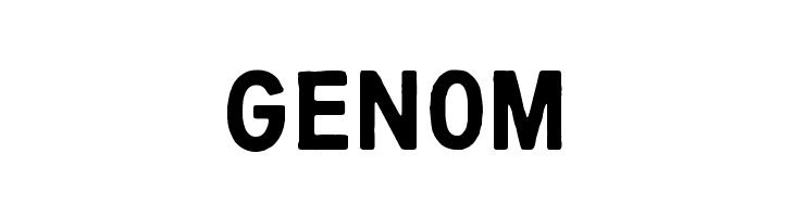 GEN0M Scratch X Black Font