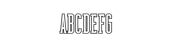 Backboard Outline  Free Fonts Download