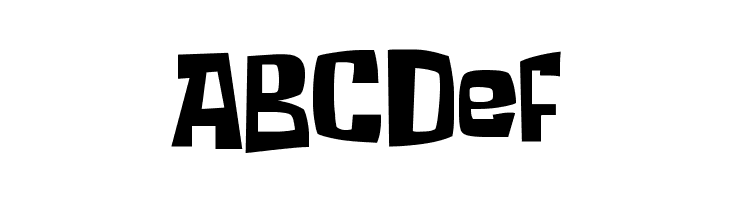 Spongeboy Me Bob  Free Fonts Download