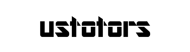 ustotors Gravicon Display Font