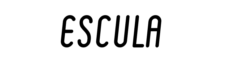 ESCULA Ruler Italic Font
