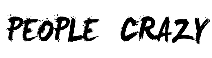 PEOPLE%2B%2BCRAZY LeviReBrushed Font