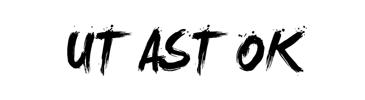UT%2BAST%2BOK LeviReBrushed Font