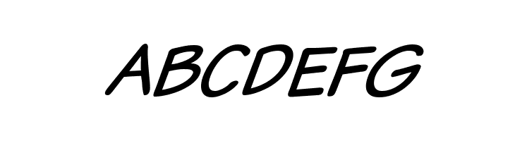 VTCSundaykomixItalic  Free Fonts Download