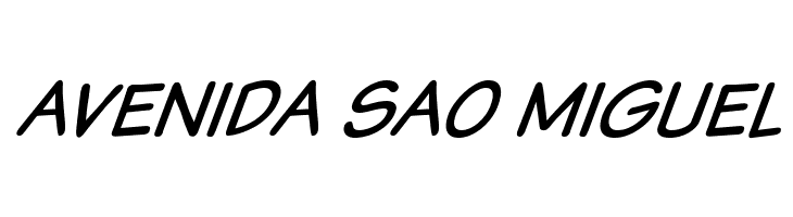 VTCSundaykomixItalic  Free Fonts Download