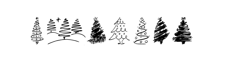 Christmas Trees Celebration  Free Fonts Download