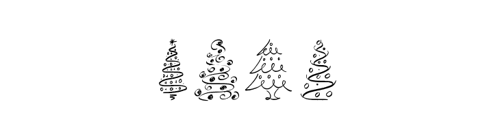 Christmas Trees Celebration  Free Fonts Download