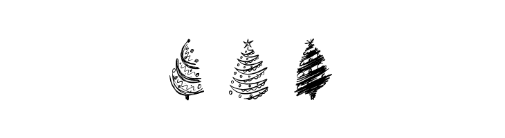 Christmas Trees Celebration  Free Fonts Download