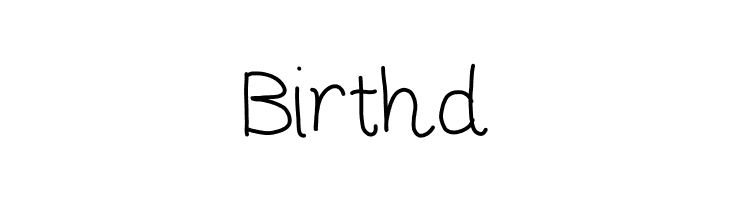 Birthd monkeybutt Font