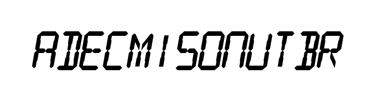 Digital Readout Thick  Free Fonts Download