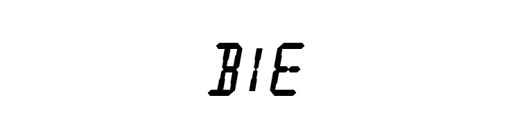 Digital Readout Thick  Free Fonts Download