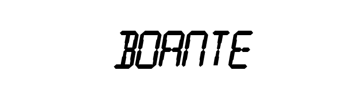 Digital Readout Thick  Free Fonts Download