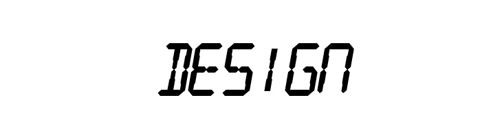 Digital Readout Thick  Free Fonts Download