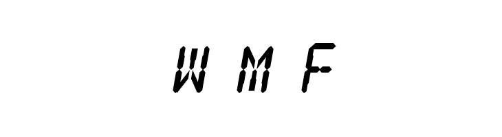 Digital Readout Thick  Free Fonts Download