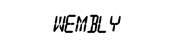 Digital Readout Thick  Free Fonts Download