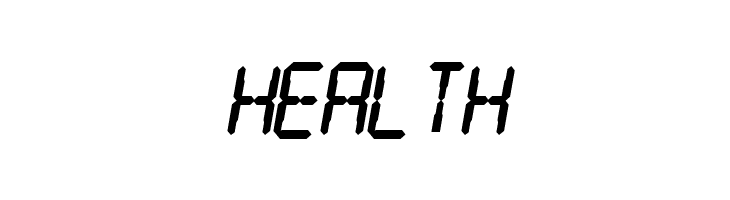 Digital Readout Thick  Free Fonts Download