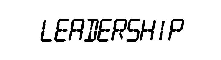 Digital Readout Thick  Free Fonts Download