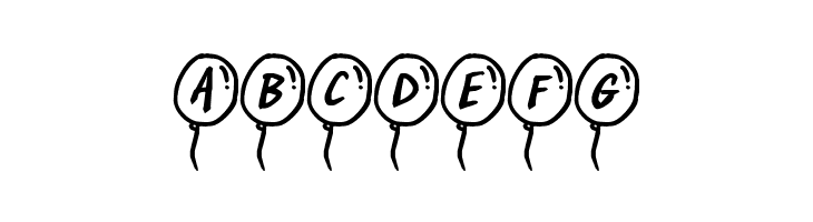 PartyBalloons  Free Fonts Download
