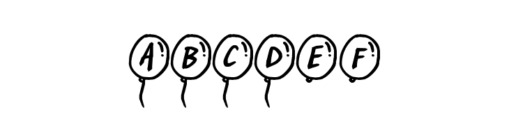 PartyBalloons  Free Fonts Download