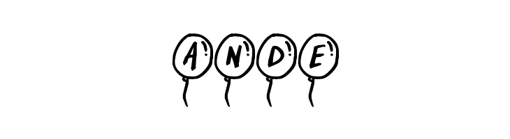 PartyBalloons  Free Fonts Download