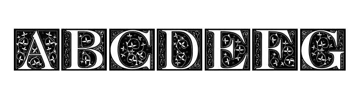 FleurCornerCaps  Free Fonts Download