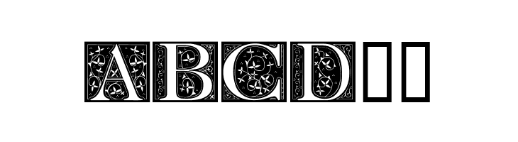 FleurCornerCaps  Free Fonts Download