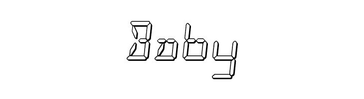 LED Sled 3D  Free Fonts Download