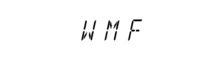 LED Sled Condensed Italic  Free Fonts Download