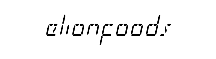 LED Sled Condensed Italic  Free Fonts Download