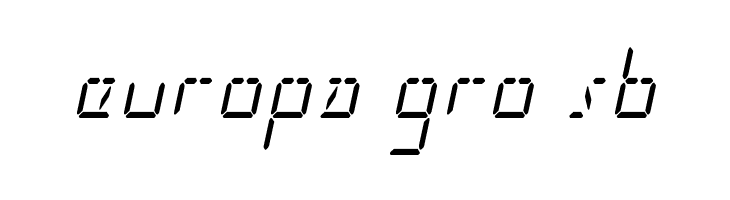 LED Sled Condensed Italic  Free Fonts Download