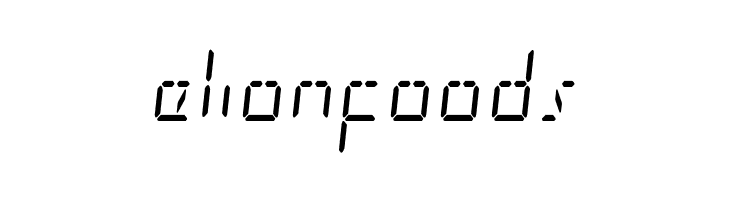 LED Sled Condensed  Free Fonts Download